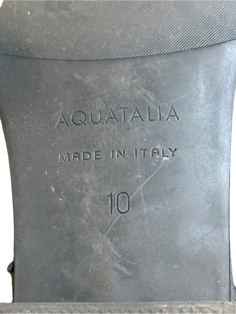 Aquatalia Black Leather Knee-High Stretch Riding Boots Size 10 - Picture 4 of 12